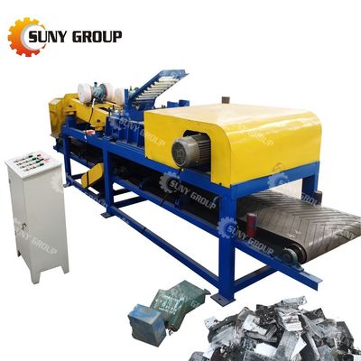 800 kg Gewicht Volledig automatische loodzuurbatterijrecyclingmachine voor gebruikte batterijen