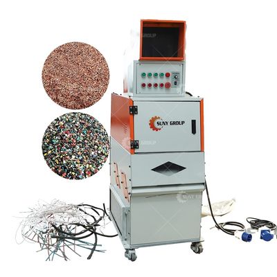 Mini-grootte kabelseparator kabel schroot draad recycling machine met op maat gemaakte ontwerp