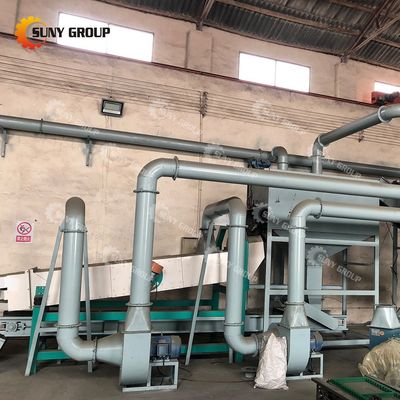 25 kW automatische lithiumbatterijrecyclingmachine voor het scheiden en verpletteren van oplossing