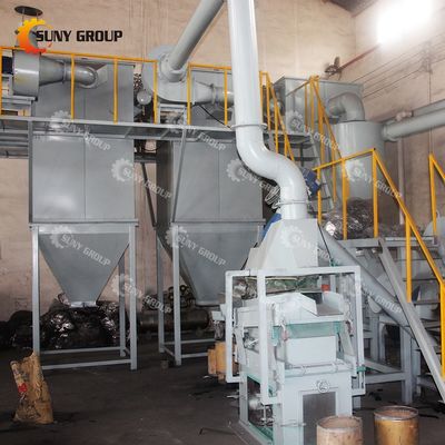 Automobiele recyclingmachine voor lithiumbatterijen voor het scheiden van schroot van aluminium en staal