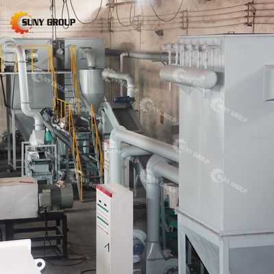 Automobiele recyclingmachine voor lithiumbatterijen voor het scheiden van schroot van aluminium en staal