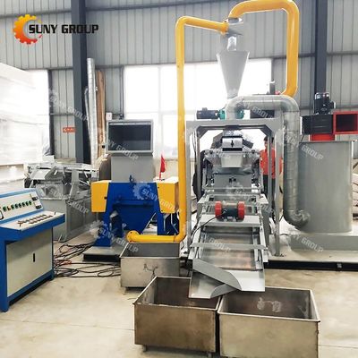 Professionele kabeldraadgranulator voor het recyclen van droog kunststof en koper