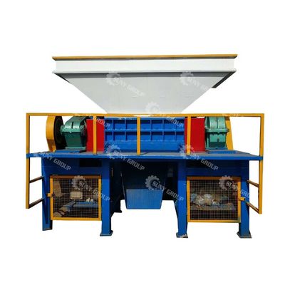15000W dubbele schacht versnipper voor afval kleine schrootbanden plastic industriële aluminium blik