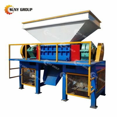 800-5000 kg/uur capaciteit Kleine dubbele schacht versnipper voor pcb recycling