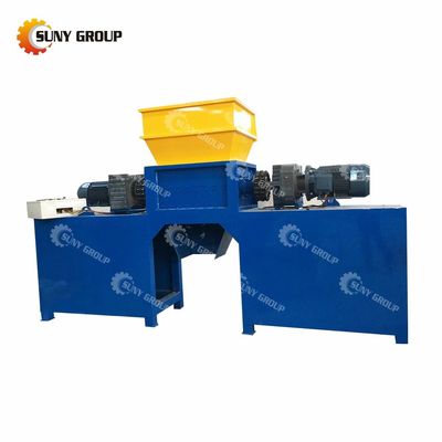 800-5000 kg/uur capaciteit Kleine dubbele schacht versnipper voor pcb recycling