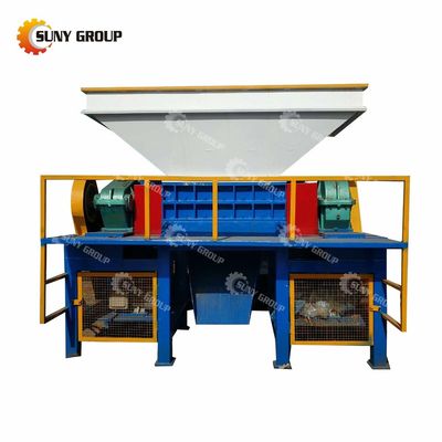 800-5000 kg/uur capaciteit Kleine dubbele schacht versnipper voor pcb recycling