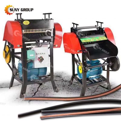 Koperdraad-stripper-recyclingmachine scheidt koper van rubber/plastiek behuizingen