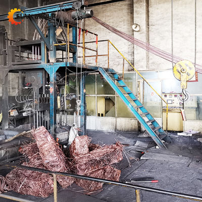 Hoogproductieve zuurstofvrije koperen staafmachine voor dubbele stroom gieten