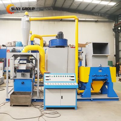 Voorzien van video-inspectie Automatische koperdraadkabel scheiding recycling machine granulator