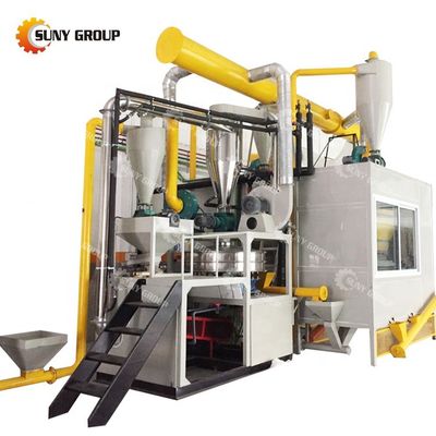 85 kW vermogen Aluminium en plastic buis recycling apparatuur voor 200-1000 kg/uur capaciteit