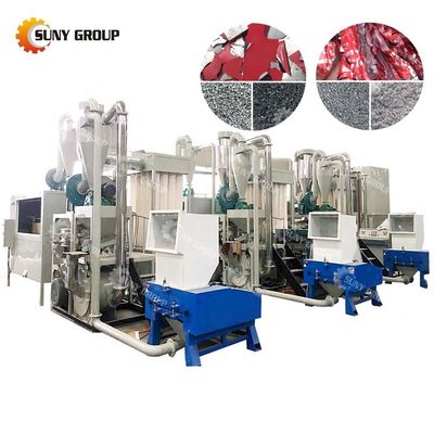 85 kW vermogen Aluminium en plastic buis recycling apparatuur voor 200-1000 kg/uur capaciteit