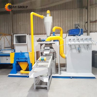 Voorzien van video-inspectie Automatische koperdraadkabel scheiding recycling machine granulator