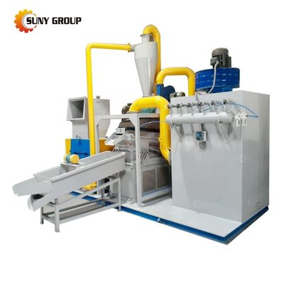 Kabelrecyclinginstallatie met granulatie-machines voor koperdraad en een vermogen van 28 kW