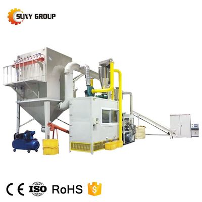 85 kW vermogen Aluminium en plastic buis recycling apparatuur voor 200-1000 kg/uur capaciteit