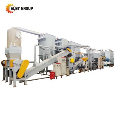 5000 kg afval van mobiele telefoonbatterijen recycling machine/ lithiumbatterij shredder voor koper