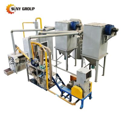 200-1000 kg/uur Capaciteit PCB-schrootmachines voor het slijpen van koper voor het recyclen van e-afval