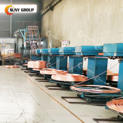 12000T/jaar Continuous Copper Bar Casting Production Line voor elektrogewinnen van koper