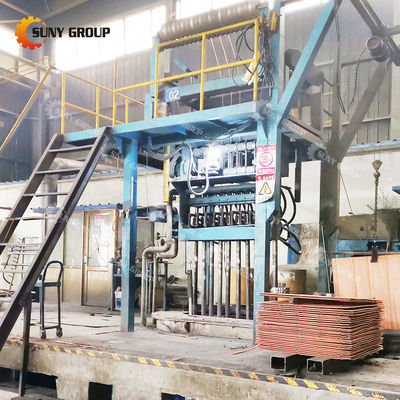 12000T/jaar Continuous Copper Bar Casting Production Line voor elektrogewinnen van koper