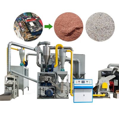 Air Flow Separator Raffin Copper Gold Recovery Scarp PCB Recycling Machine met beste