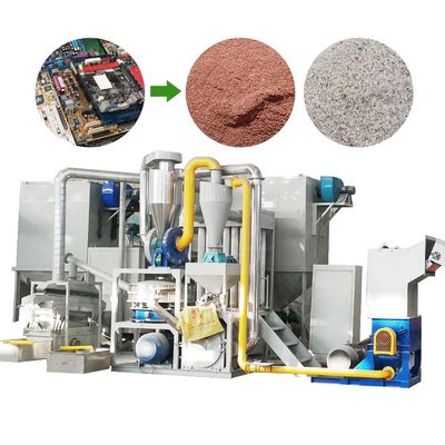 Air Flow Separator Raffin Copper Gold Recovery Scarp PCB Recycling Machine met beste