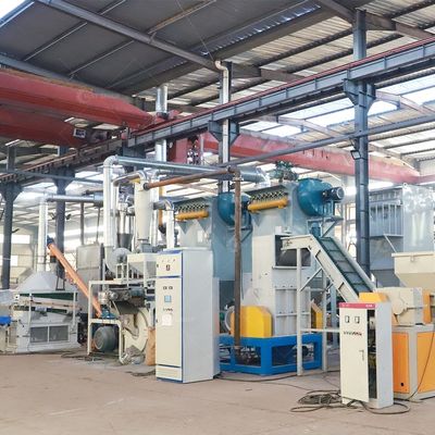Op maat gemaakte luchtstroomseparator pcb-platen recycling machine voor koper en hars poeder