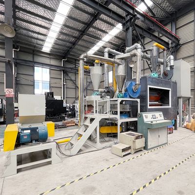 Machines voor het behandelen van afval van aluminium en kunststof, voor het breken en scheiden van afvalstoffen voor de detailhandel