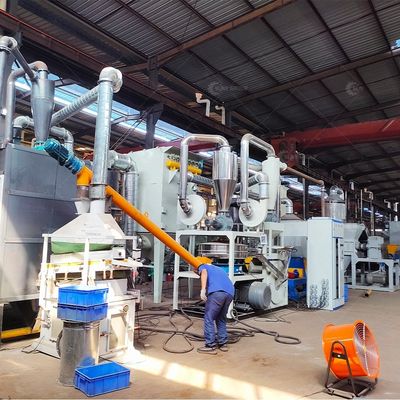 Recyclageapparatuur voor zonnepanelen met een hoge capaciteit van 200-1000 kg/uur voor monocellen