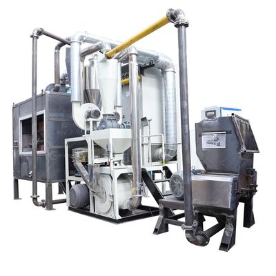 Recyclingmachine voor afval van aluminium en kunststof met PLC-besturing en hoge capaciteit