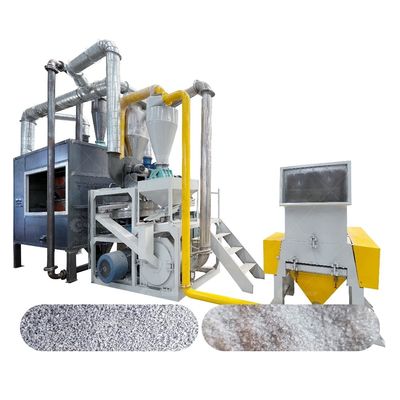Recyclingmachine voor afval van aluminium en kunststof met PLC-besturing en hoge capaciteit