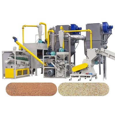 PLC-kerncomponenten die worden gebruikt in een koperrecyclinginstallatie voor het recyclen van PCB-afval