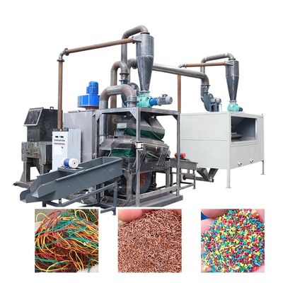 Gebruikte koperkabelbreker Granulator Recycling machine voor afval kabel draad separator