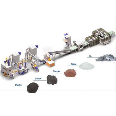 200-1000 kg/uur capaciteit Mono zonnepanelen Recycling machine voor fotovoltaïsche modules in 2024
