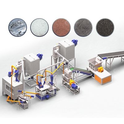 200-1000 kg/uur capaciteit Mono zonnepanelen Recycling machine voor fotovoltaïsche modules in 2024