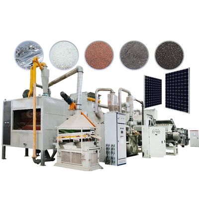200-1000 kg/uur capaciteit Mono zonnepanelen Recycling machine voor fotovoltaïsche modules in 2024
