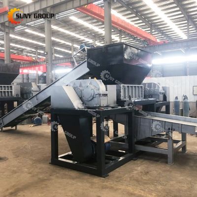 800-5000 kg/h capaciteit Schroot metaal dubbele schacht versnipper met aanpasbare messen