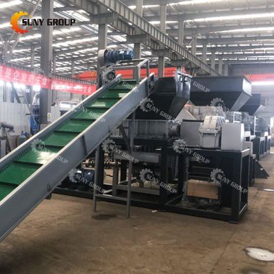 800-5000 kg/h capaciteit Schroot metaal dubbele schacht versnipper met aanpasbare messen