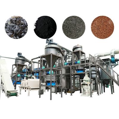 200-1000 kg/h Lithiumbattery recycling machine voor de productie van kathodestof