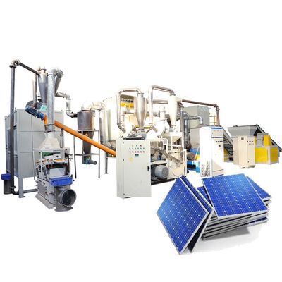 Zonnepanelen-brekingsseparatie-machine voor metaalherwinning in productie-installaties