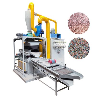 99% sorteringspercentage elektrostatische koperdraadschroot-breker recyclingmachine koperpvc-separatie-installatie