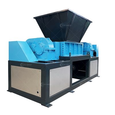 PLC-gecontroleerde dubbele schacht shredder voor houten doos karton papier plastic recycling
