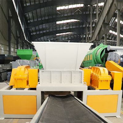 15kW vermogen dubbele schacht versnipper voor glasvezel en aluminium blikken versnippering machine