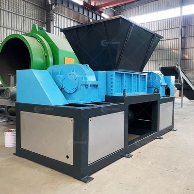 Dubbele / tweeschaaltje versnipper voor het recyclen van metaalschroot Gebruikte banden en vast afval