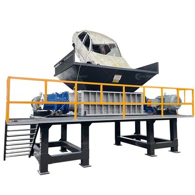 Double Shaft Shredder voor Twin Home Huishoudelijk Keuken Afval Huisdier Pp Pcb Drum Film Fles