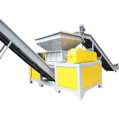 3300 kg gewicht afvalhout pallet dubbele schacht shredder met 9CrSi/D2/SKD-11 bladmateriaal
