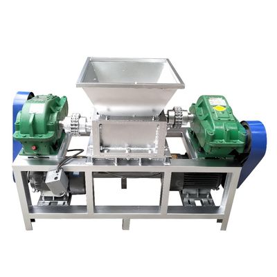 Compact ontwerp 380V/50Hz Spanning Mini Double Shaft Shredder voor kleine productie