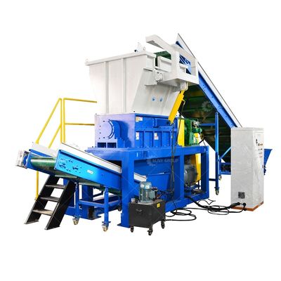 Doppelschachtschroefmachine voor het recyclen van metaalafval van pu-schuim