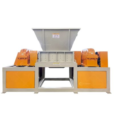 Hoogvermogen 15000W dubbelschacht shredder voor huishoudelijk afval met 9CrSi/D2/SKD-11 messen